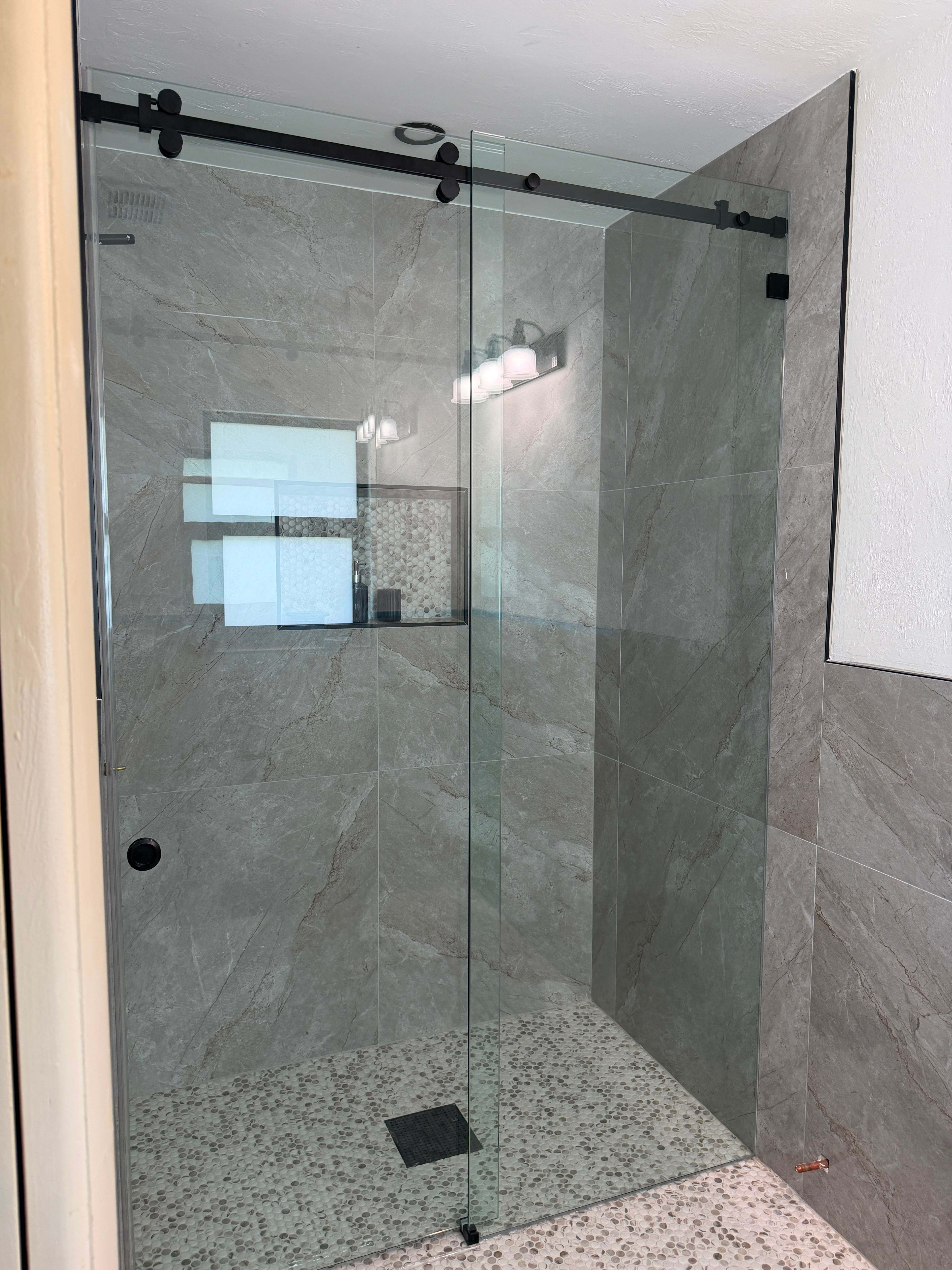 Sliding Frameless Door — Showers in Fort Myers, FL