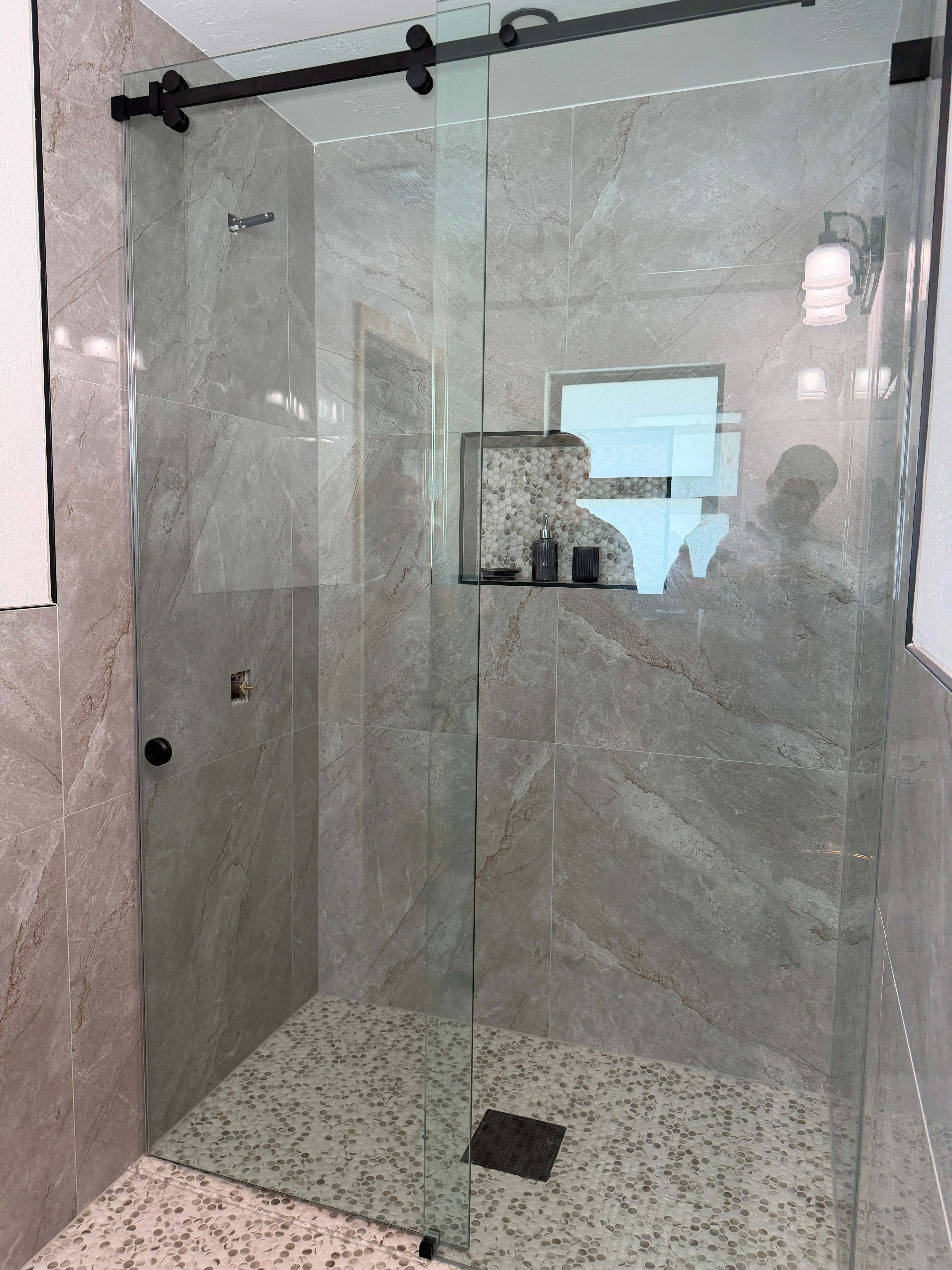 Frameless Bench Suite — Showers in Naples, FL